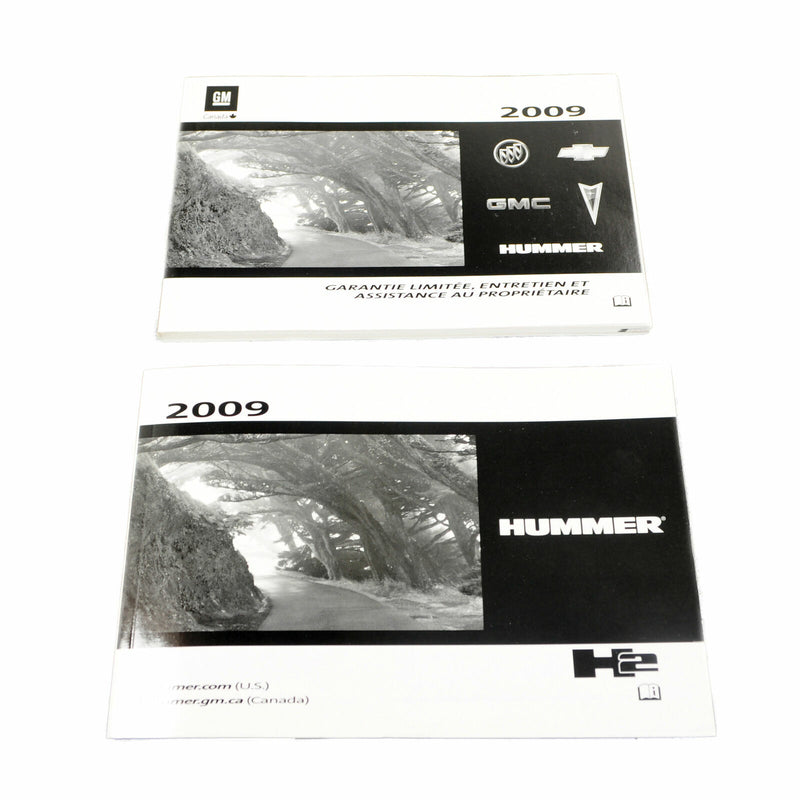 Canadian Owner's Manual 2009 Hummer H2 15952372-1