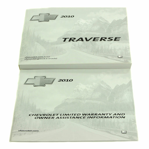 Owner's Manual & Warranty Book 2010 Chevy Traverse 25851637-1