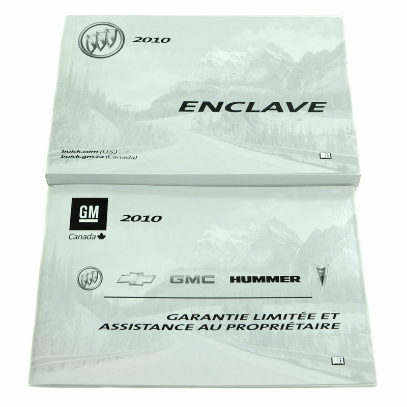 Canadian Owner's Manual & Warranty Book 2010 Buick Enclave 25851636-1