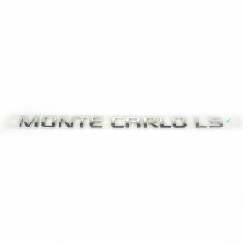 Chrome Emblem Decal Logo 11.5 Inch By 0.75 Inch Monte Carlo LS 15885698-1