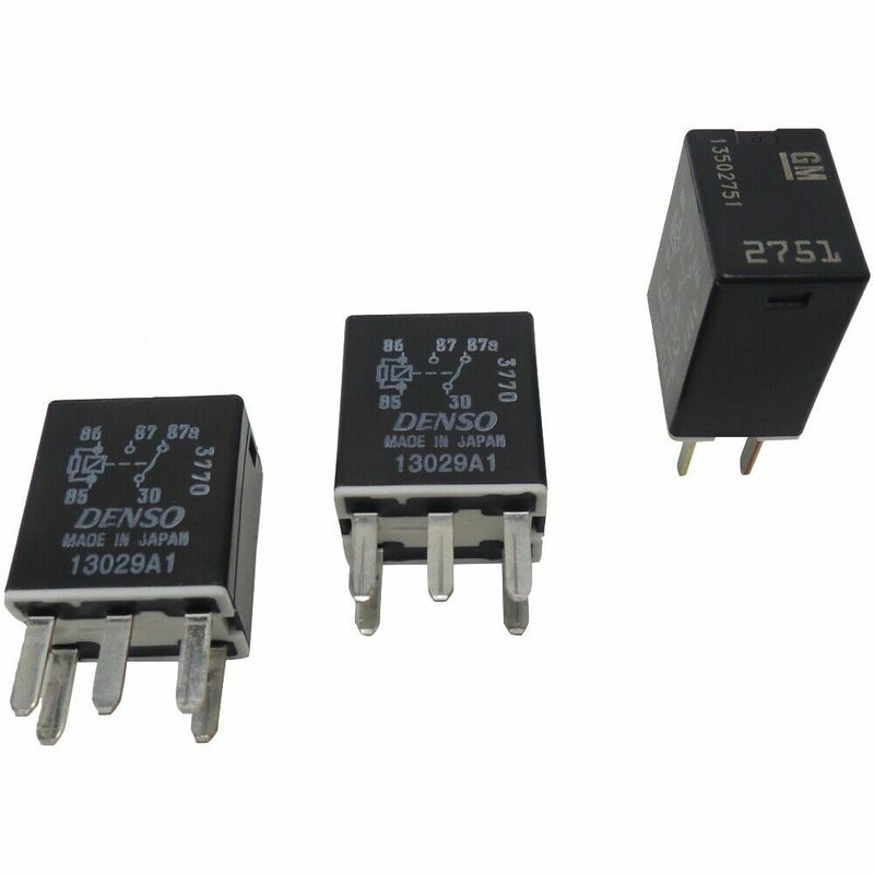 OEM GM 5 Pin Relays 3-Pack 5-Terminal Main D1780C Denso 19116058 13502751-1