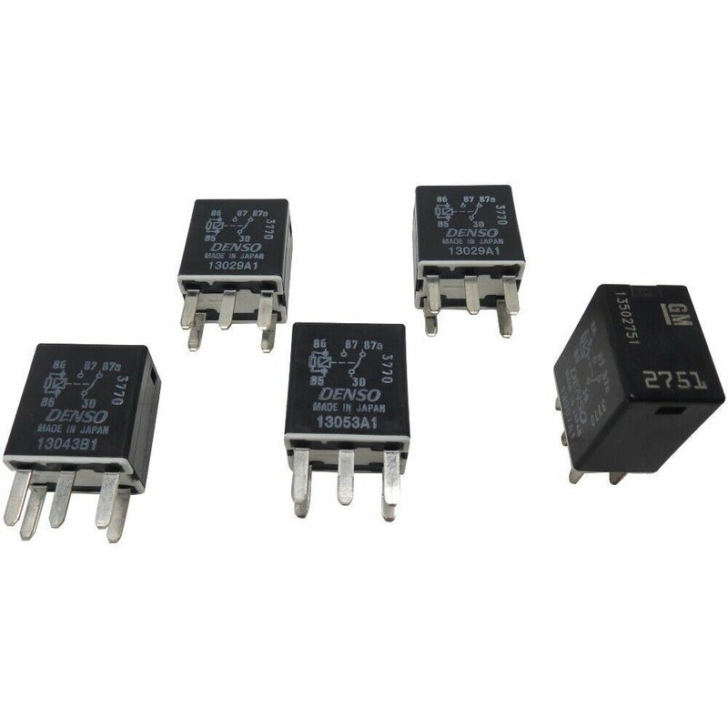 OEM GM 5 Pin Relays 5-Pack 5-Terminal Main D1780C Denso 19116058 13502751-1