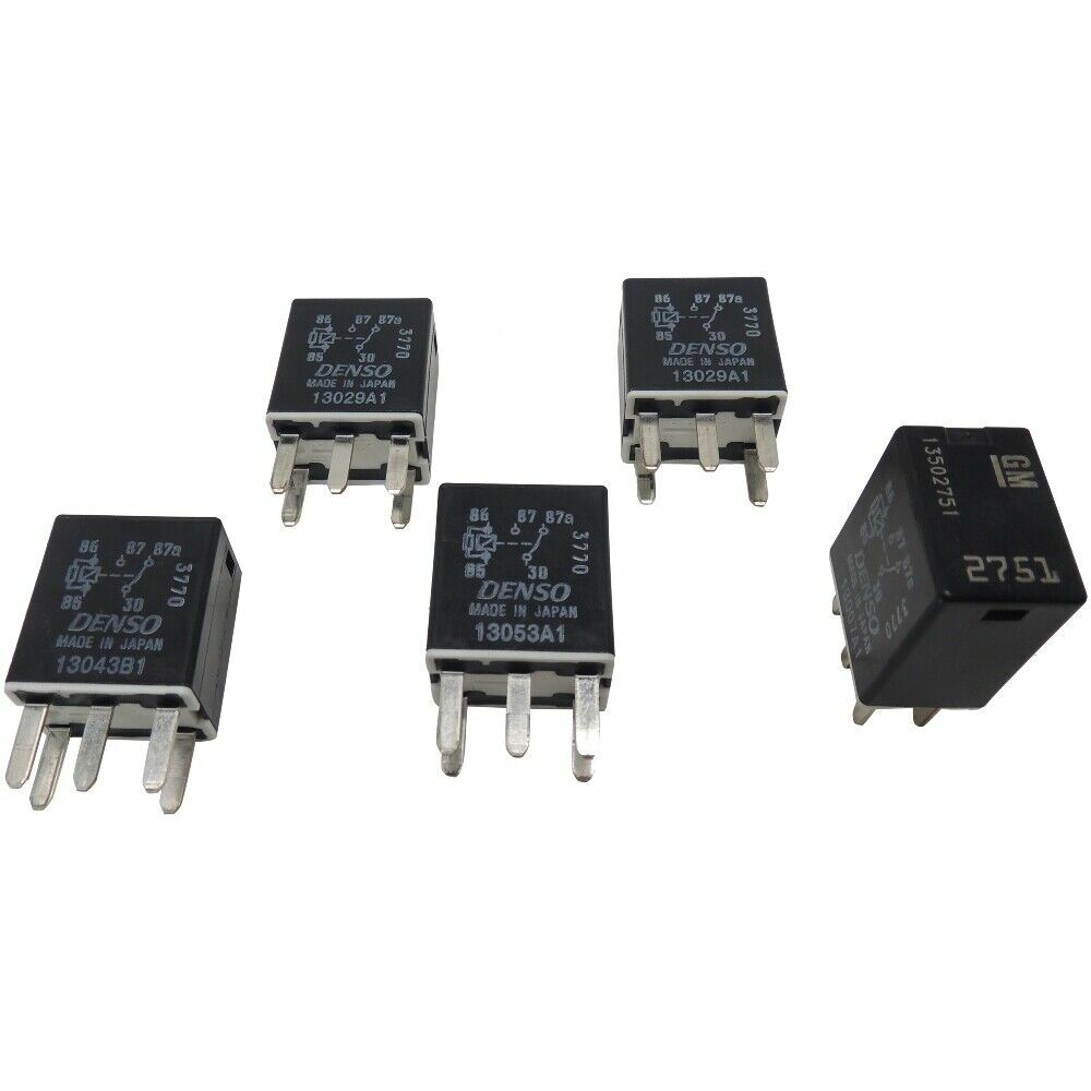 OEM GM 5 Pin Relays 5-Pack 5-Terminal Main D1780C Denso 19116058 13502751-1