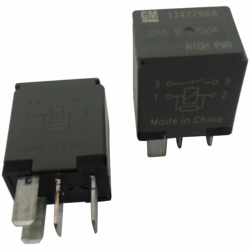 OEM GM 4-Pin Relays 2-Pack High Power 4-Terminal Multi-Use Relays 13422668-1