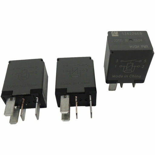 OEM GM 4-Pin Relays 3-Pack High Power 4-Terminal Multi-Use Relays 13422668-1
