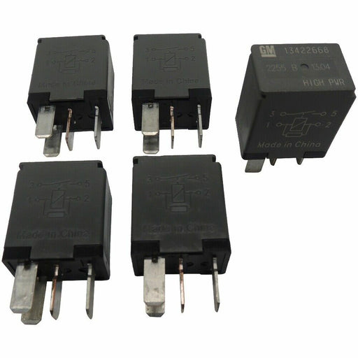 OEM GM 4-Pin Relays 5-Pack High Power 4-Terminal Multi-Use Relays 13422668-1