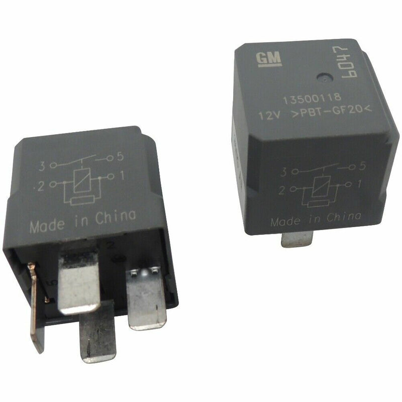 OEM GM 4-Pin Relays 2-Pack 6047 4-Terminal Multi-Use Relay 13500118-1