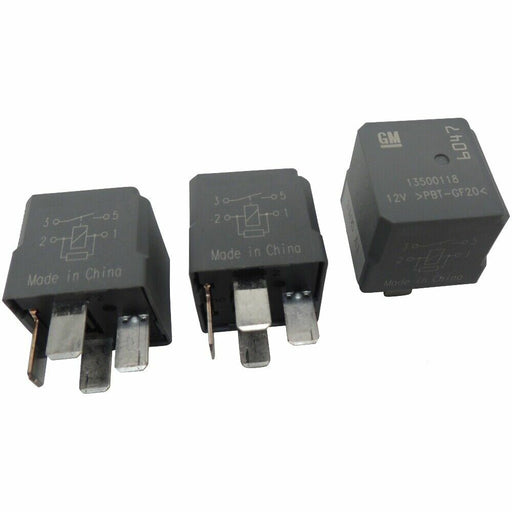 OEM GM 4-Pin Relays 3-Pack 6047 4-Terminal Multi-Use Relay 13500118-1