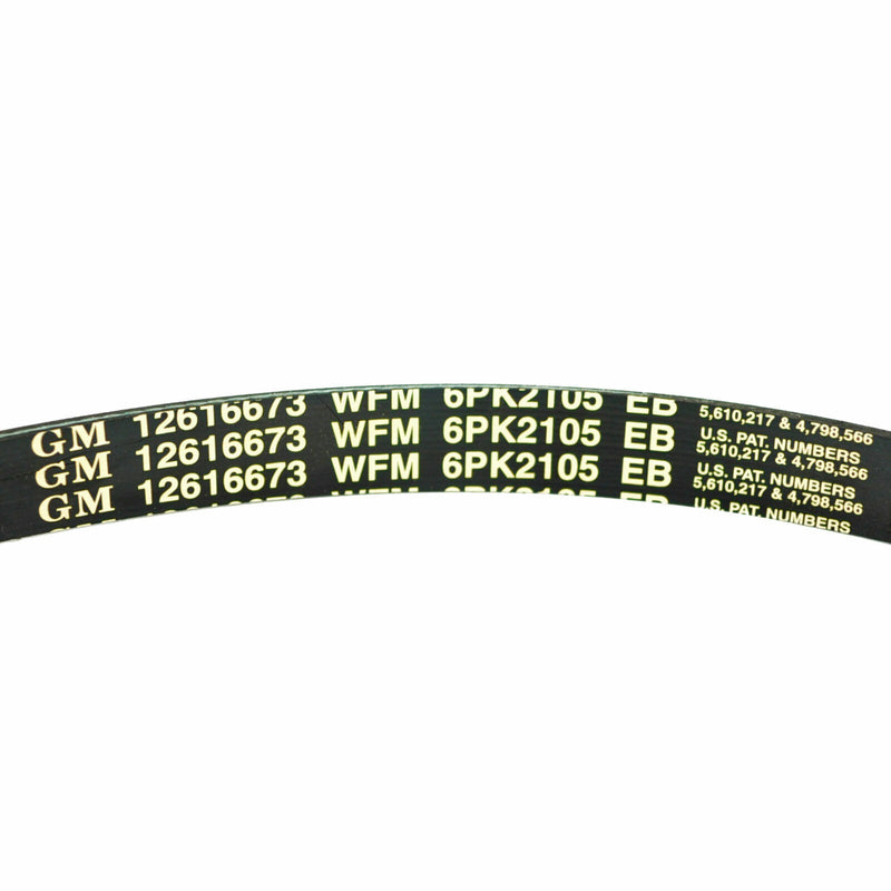 New OEM GM Serpentine Belt 12616673 6K832 6PK2105 12646194-2