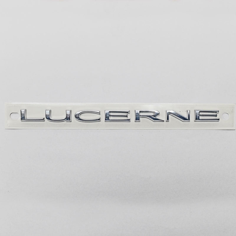 Front Side Door Lucerne Name Plate w/Adhesive Back 2006-11 Buick 25759432-1