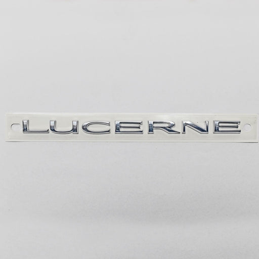 Front Side Door Lucerne Name Plate w/Adhesive Back 2006-11 Buick 25759432-1