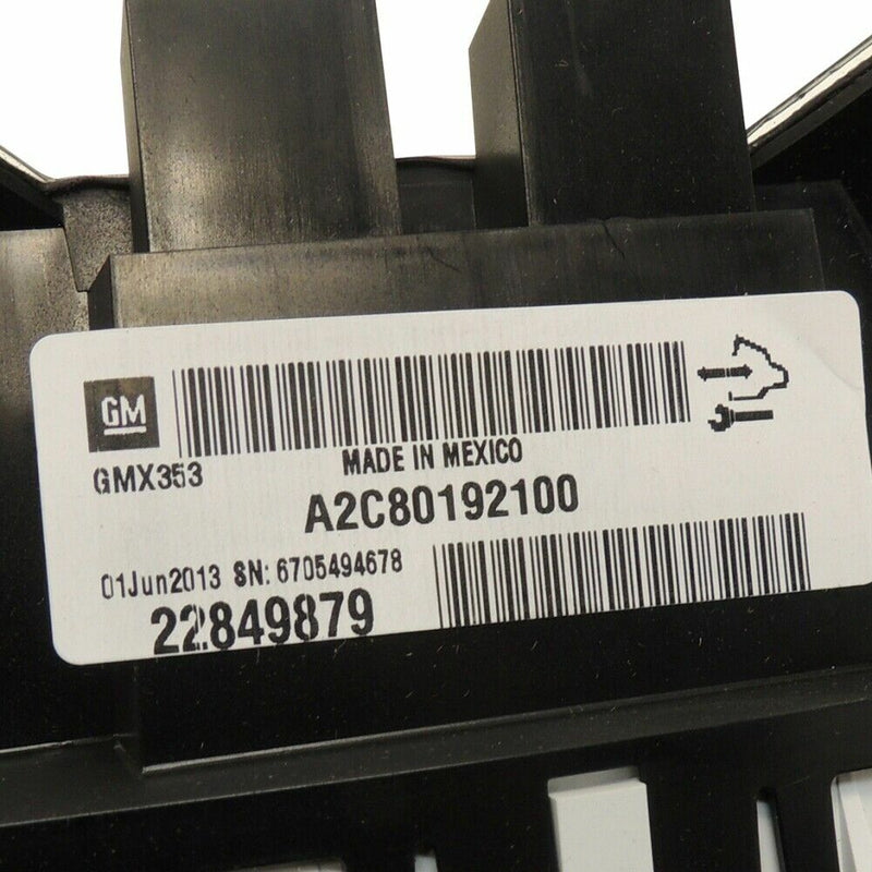 MPH Instrument Cluster/Speedometer 2013 Buick LaCrosse E-Assist 22849879-3