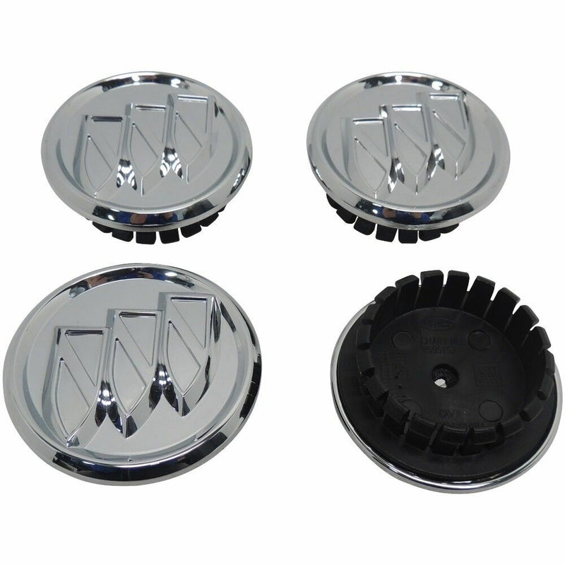 Set of 4 Buick Chrome Center Caps 2.5 IN LaCrosse Regal Lucerne 9595157 9594955-1