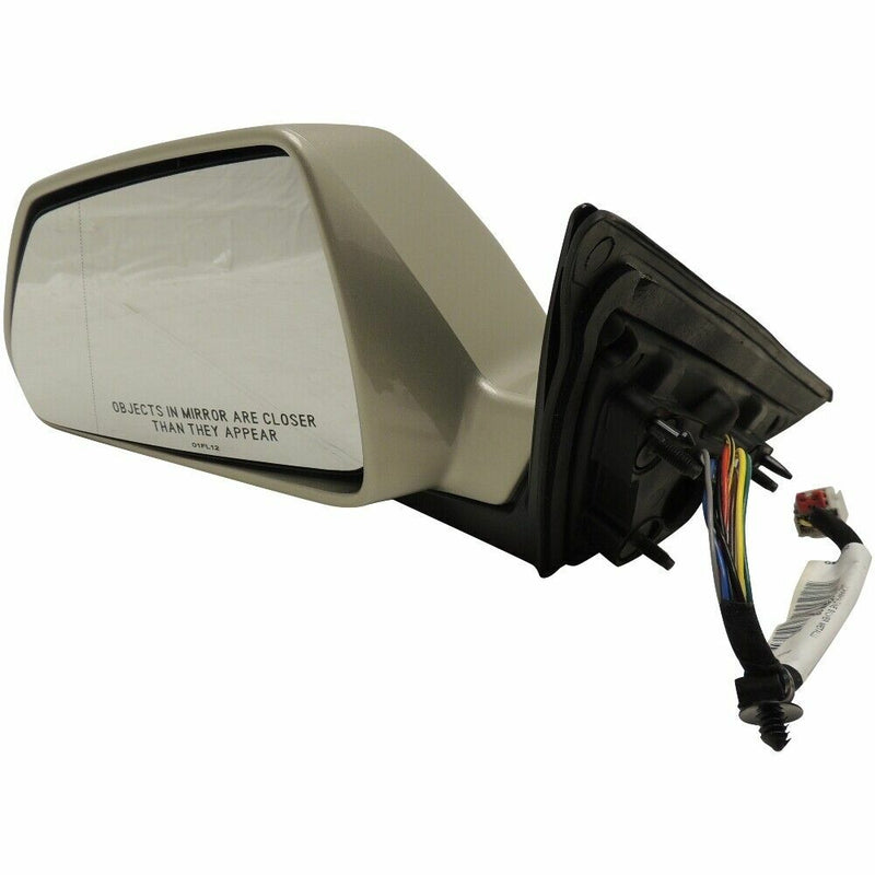 Side View Mirror LH Champagne Silver 2008-14 Cadillac CTS Sedan/Wagon 25828072-2