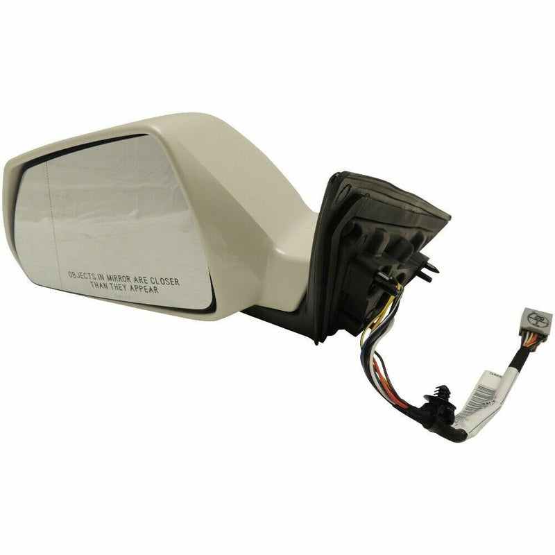 Side View Mirror LH Left White Diamond 2008-14 Cadillac CTS Sedan/Wagon 25828072-2