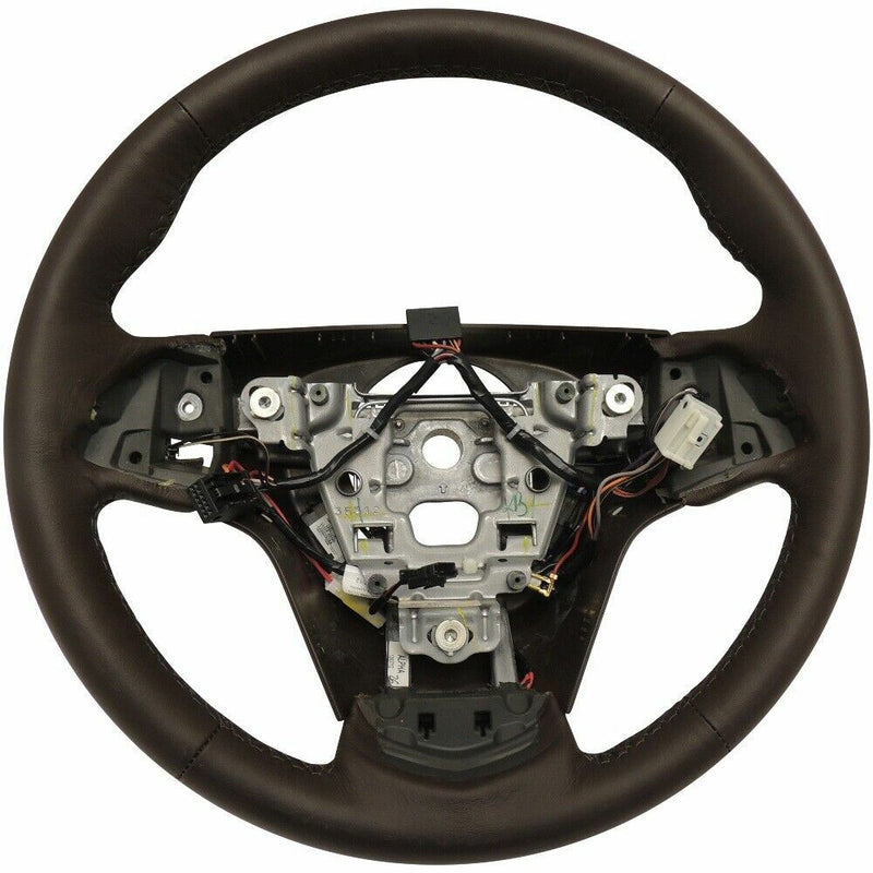 New OEM Steering Wheel Base Brownstone Heated Leather 2013 Cadillac ATS 23114405-1