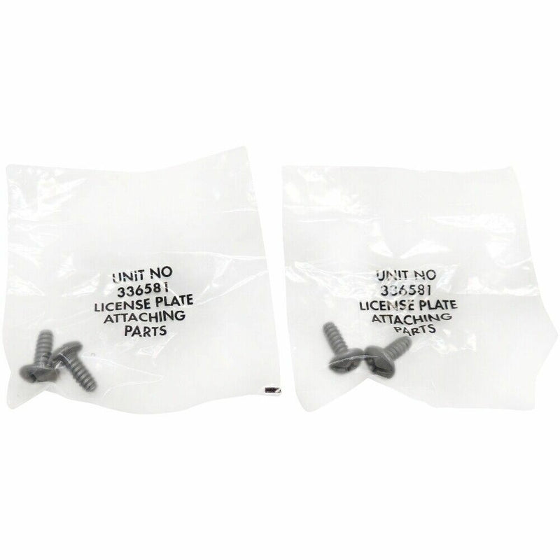 License Plate Attaching Bolts/Screws-4 Piece Pack 2 Packs of 2 336581-1