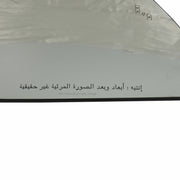 Outside Rearview Mirror Glass Arabic Text RH 2012-14 Cadillac CTS Coupe 22814958-2