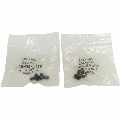 Black E-Coated Rear License Plate Screws 4-Pack 45659 Inch Thread Depth 11570951-1