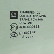 Rear Side Door Window Right 2008-14 Cadillac CTS Sedan Passenger Rear 15242620-2