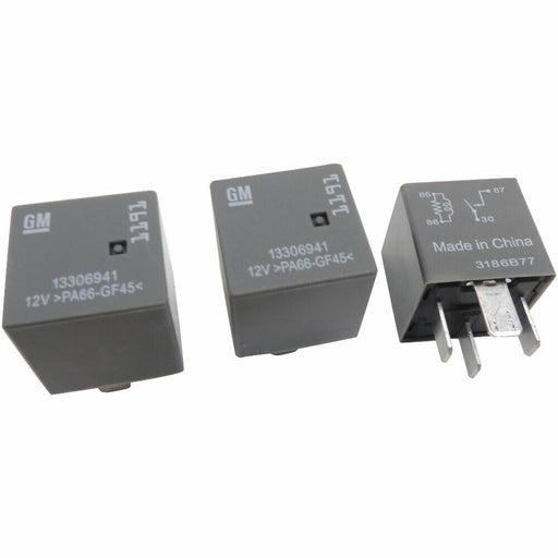 New OEM 13306941 GM Relays 3-Pack Main Universal 4-Terminal Relay 1191-1