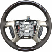 Steering Wheel Cocoa Leather w/ Woodgrain 2013-14 GMC Acadia 22833218-1