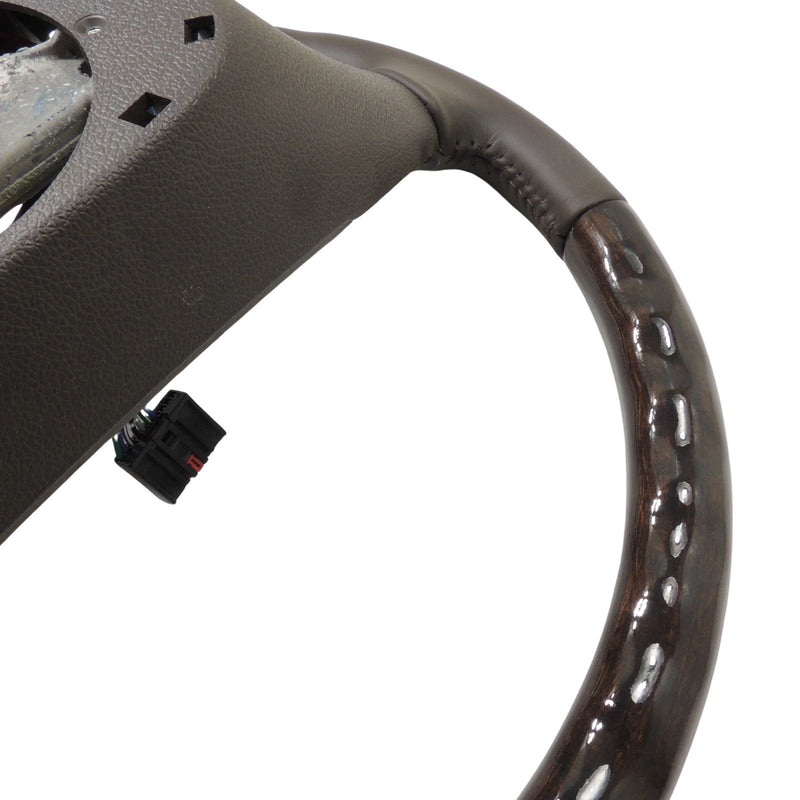 New OEM Steering Wheel Cocoa Leather With Woodgrain 2013-16 GMC Acadia 22833218-2