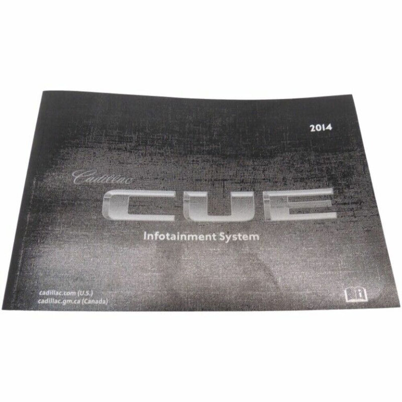 Cadillac Cue Infotainment/Navigation System Manual for U.S. & Canada 23127537-1