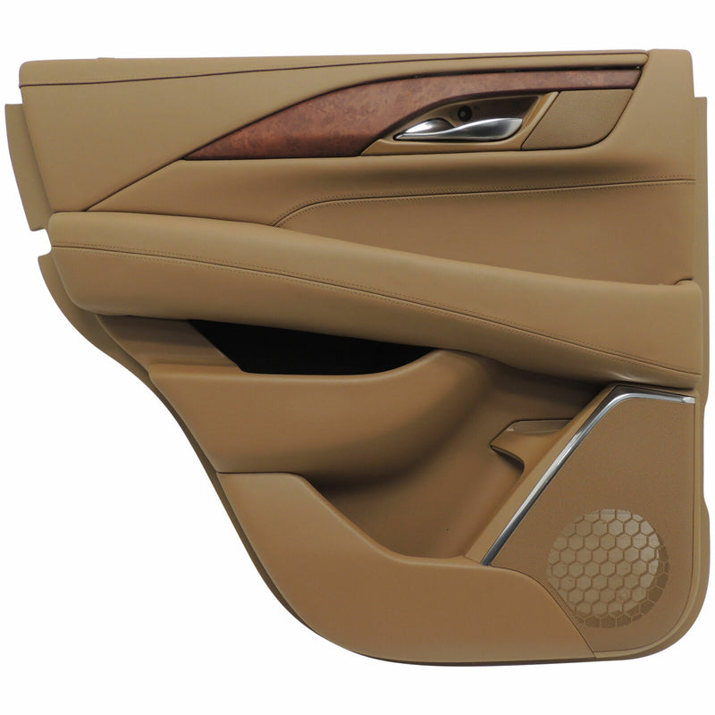 LH Rear Choccachino Interior Door Trim Panel 2015-18 Cadillac Escalade 23116688-1