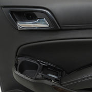 Door Trim Panel RH Rear Jet Black Leather/Woodgrain 2015-17 Suburban 22903227-2
