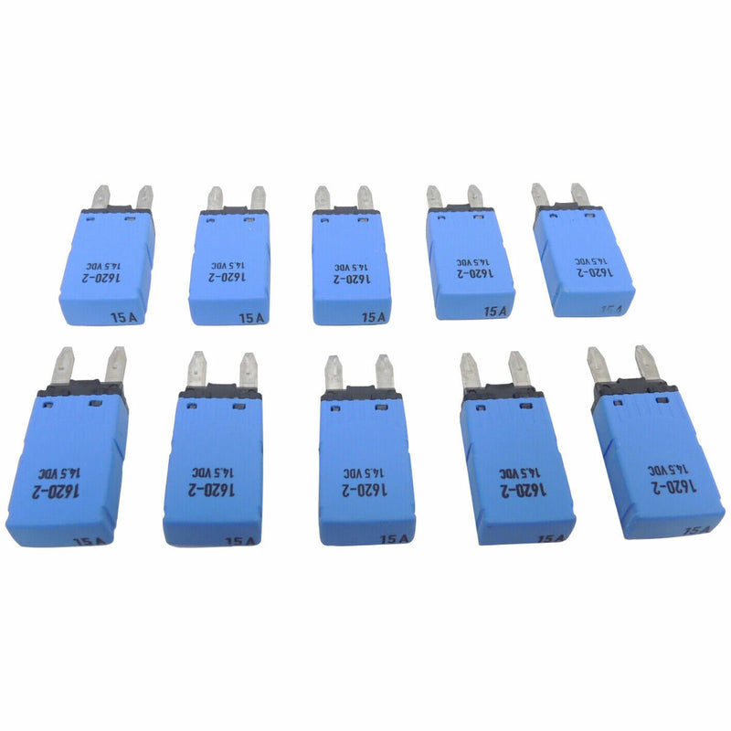 10-Pack of E-T-A Automotive Circuit Breakers 14.5 VDC 15 Amp 1620-2-1