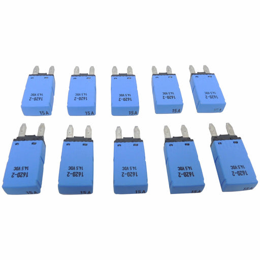 10-Pack of E-T-A Automotive Circuit Breakers 14.5 VDC 15 Amp 1620-2-1