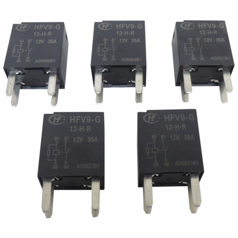 New OEM GM Relay 5-Pack 4-Terminal Main 4 Pin D1786C HFV9-G 12-H-R 19116057-1
