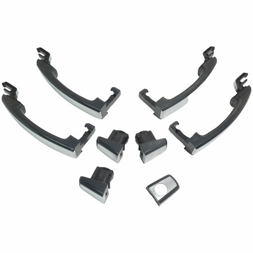 Four Piece Door Handle Set Ashen Gray w/Matte Inserts 2016 Sonic Dusk Edition-1