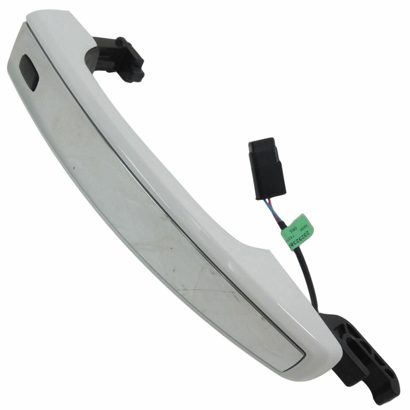 OEM GM Exterior Door Handle Rear Painted Summit White w/Chrome Insert 13596145-1