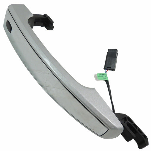Exterior Door Handle Rear Painted Switchblade Silver w/Chrome Insert 13596145-1