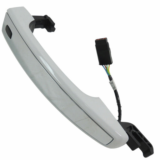 OEM GM Exterior Door Handle Front Painted Summit White w/Chrome Insert 13596141-1
