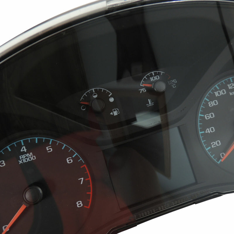 Instrument Cluster Speedometer Blue Dial Trim KPH 2015 Chevy Colorado 23231648-3