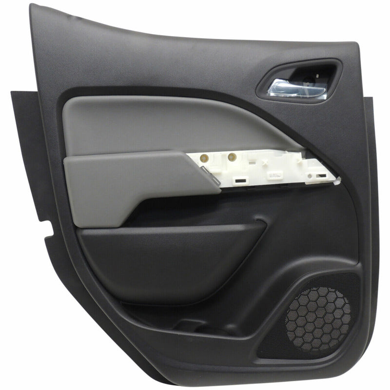 Interior Door Trim Panel Rear LH Black w/Gray 2015-18 Chevy Colorado 23347070-1