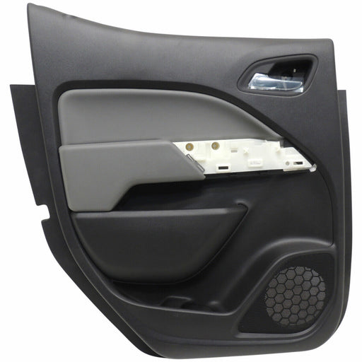 Interior Door Trim Panel Rear LH Black w/Gray 2015-18 Chevy Colorado 23347070-1
