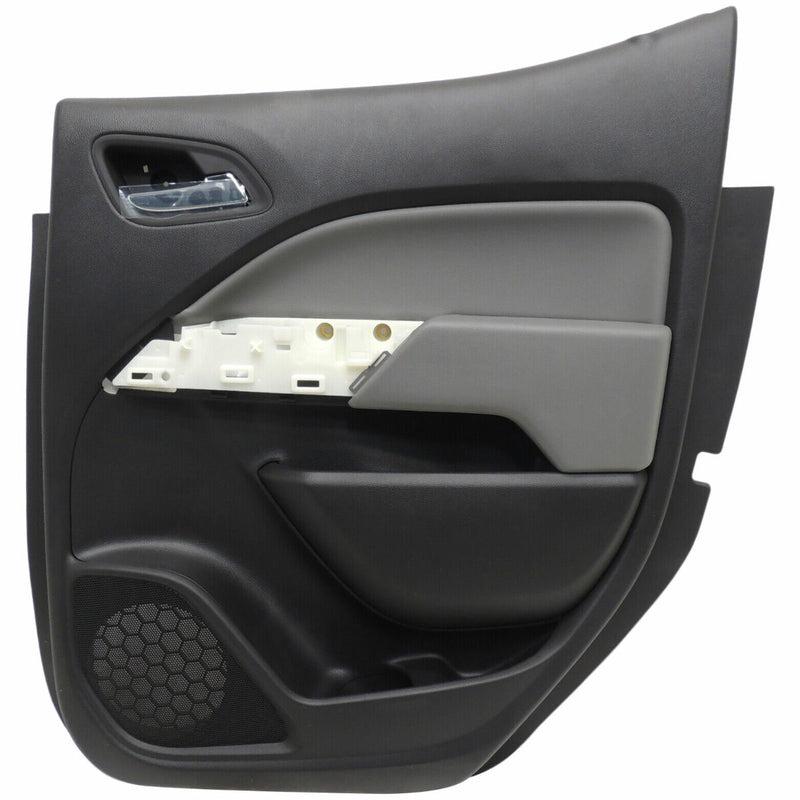 Interior Door Trim Panel Rear Right Black w/Gray 2015-18 Chevy Colorado 23347071-1