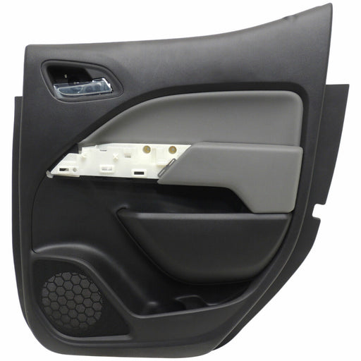 Interior Door Trim Panel Rear Right Black w/Gray 2015-18 Chevy Colorado 23347071-1