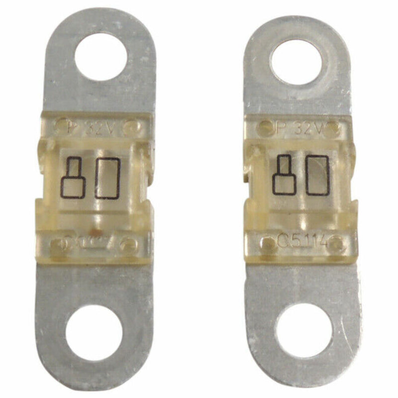 OEM GM Slo-Blo 32V Bolt Down Fuse Littelfuse Midi Style 80 Amp BF1 32V 2-Pack-3