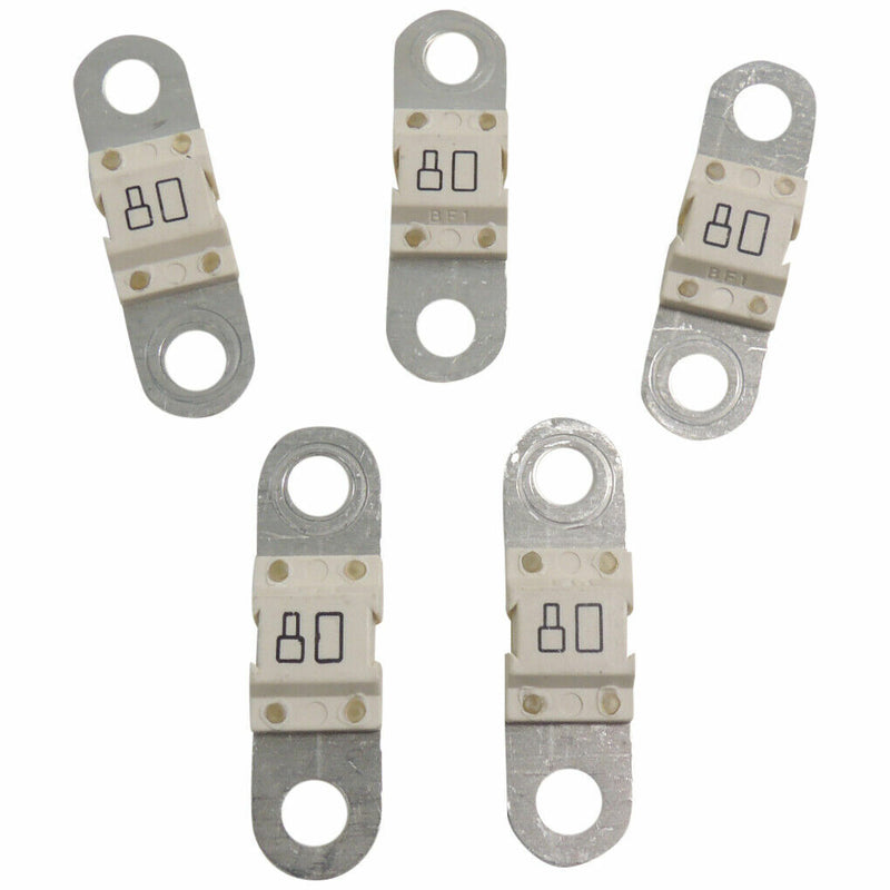 OEM GM Slo-Blo 32V Bolt Down Fuse Littelfuse Midi Style 80 Amp BF1 32V 5-Pack-3