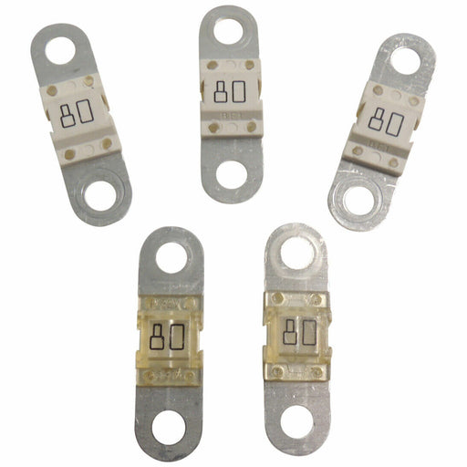 OEM GM Slo-Blo 32V Bolt Down Fuse Littelfuse Midi Style 80 Amp BF1 32V 5-Pack-1