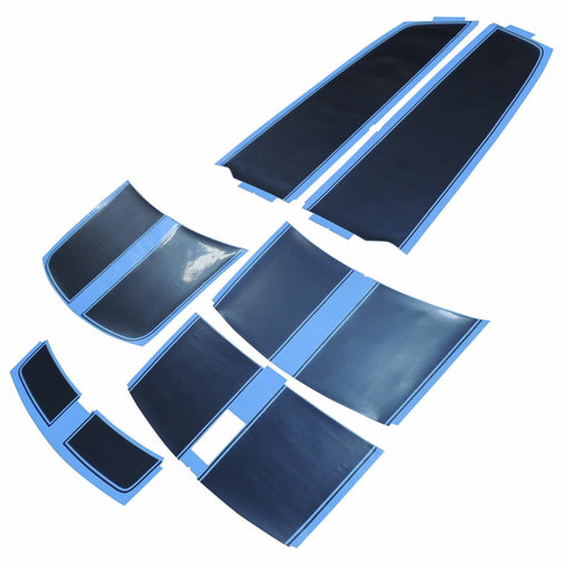 New OEM GM Rally Stripe Kit Gray L&R Hood Decklid D80 Camaro Spoiler Option-1