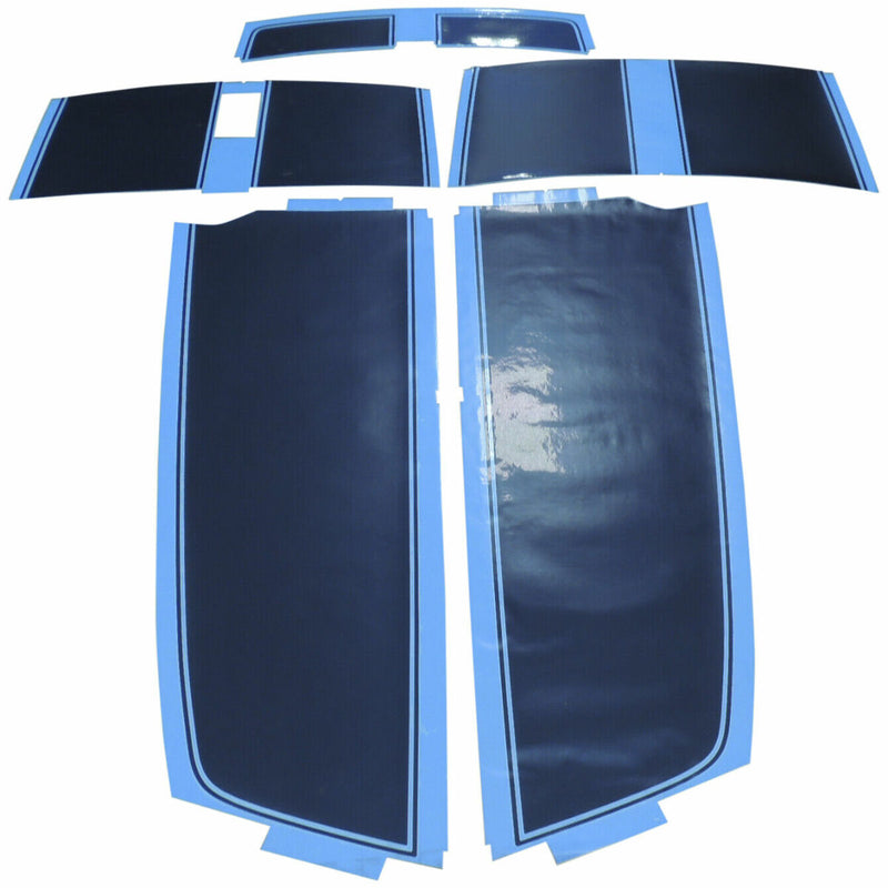 New OEM GM Rally Stripe Kit Gray L&R Hood Decklid Convertible with D80 Spoiler-3