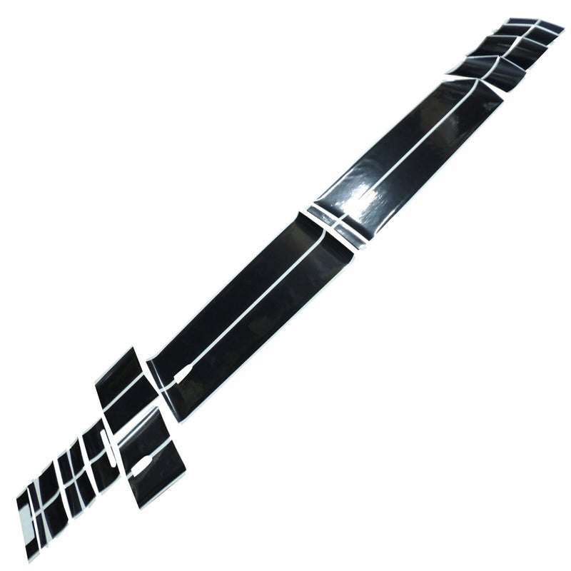 New OEM GM Indy Decal Stripe Kit Black 2010-15 Camaro V6 without Sunroof-1