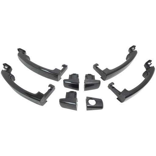 New OEM GM Door Handle & Cap 4-Piece Set Painted Tungsten Metallic GXG 92233089-1
