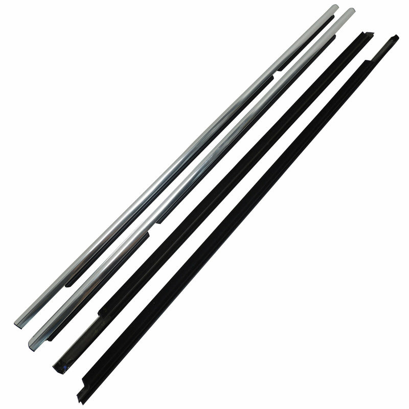 Chrome Door Seal Kit 4 w/Chrome Applique Pair 2011-15 Cruze 95242709/10/11/12-5